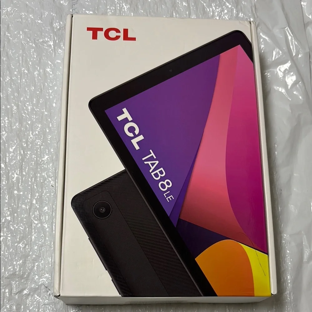 TCL Black Tablet with Vibrant Display and Slim Design